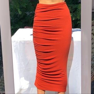 Alice + Olivia long ruched skirt